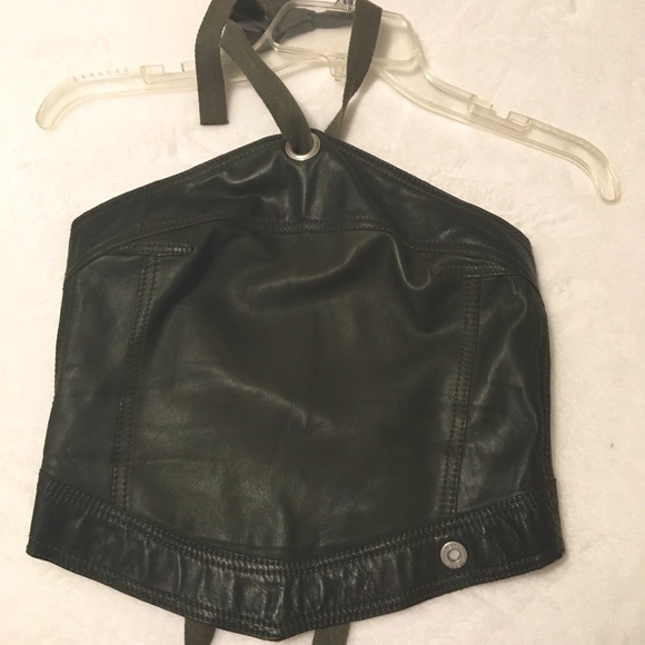 Diesel Tops - DIESEL genuine leather top. Beautiful green color